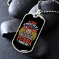 Pitbull Gangstar Necklace Stainless Steel or 18k Gold Dog Tag 24" Chain-Express Your Love Gifts