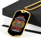 Pitbull Gangstar Necklace Stainless Steel or 18k Gold Dog Tag 24" Chain-Express Your Love Gifts