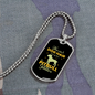 Pitbull Glitter Necklace Stainless Steel or 18k Gold Dog Tag 24" Chain-Express Your Love Gifts