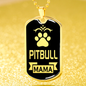 Pitbull Mama Keychain Dog Tag Pendant Stainless Steel or 18k Gold-Express Your Love Gifts