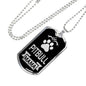 Pitbull Mama Necklace Stainless Steel or 18k Gold Dog Tag 24" Chain-Express Your Love Gifts