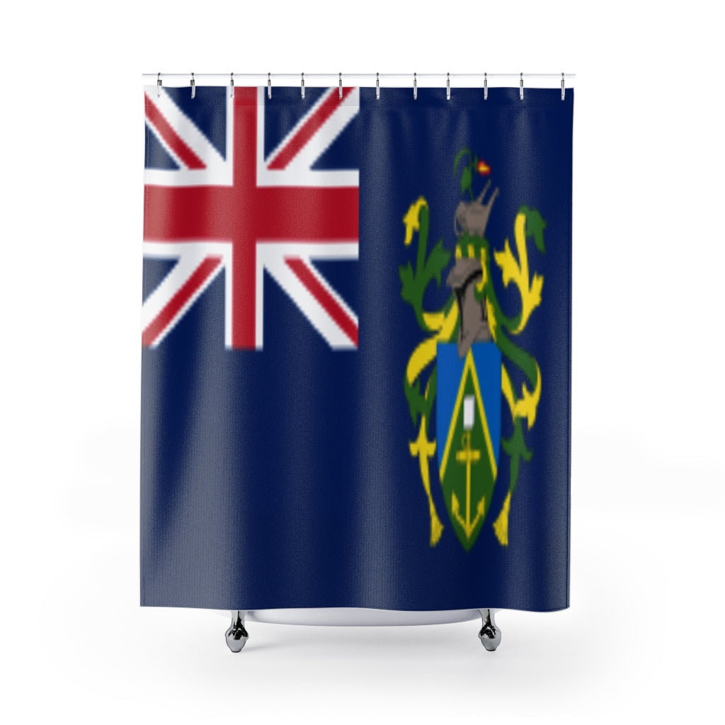 Pitcairn Islands Flag Stylish Design 71" x 74" Elegant Waterproof Shower Curtain for a Spa-like Bathroom Paradise Exceptional Craftsmanship-Express Your Love Gifts