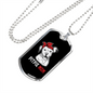 Pitpie Mom Necklace Stainless Steel or 18k Gold Dog Tag 24" Chain-Express Your Love Gifts