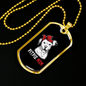 Pitpie Mom Necklace Stainless Steel or 18k Gold Dog Tag 24" Chain-Express Your Love Gifts
