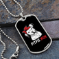 Pitpie Mom Necklace Stainless Steel or 18k Gold Dog Tag 24" Chain-Express Your Love Gifts