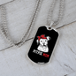 Pitpie Mom Necklace Stainless Steel or 18k Gold Dog Tag 24" Chain-Express Your Love Gifts