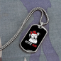 Pitpie Mom Necklace Stainless Steel or 18k Gold Dog Tag 24" Chain-Express Your Love Gifts