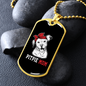 Pitpie Mom Necklace Stainless Steel or 18k Gold Dog Tag 24" Chain-Express Your Love Gifts