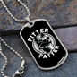 Pitter Patter Necklace Stainless Steel or 18k Gold Dog Tag 24" Chain-Express Your Love Gifts