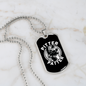 Pitter Patter Necklace Stainless Steel or 18k Gold Dog Tag 24" Chain-Express Your Love Gifts