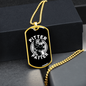 Pitter Patter Necklace Stainless Steel or 18k Gold Dog Tag 24" Chain-Express Your Love Gifts