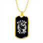 Pitter Patter Necklace Stainless Steel or 18k Gold Dog Tag 24" Chain-Express Your Love Gifts