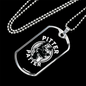 Pitter Patter Necklace Stainless Steel or 18k Gold Dog Tag 24" Chain-Express Your Love Gifts