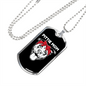 Pittie Mom Necklace Stainless Steel or 18k Gold Dog Tag 24" Chain-Express Your Love Gifts
