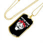 Pittie Mom Necklace Stainless Steel or 18k Gold Dog Tag 24" Chain-Express Your Love Gifts