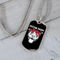 Pittie Mom Necklace Stainless Steel or 18k Gold Dog Tag 24" Chain-Express Your Love Gifts