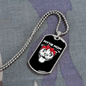 Pittie Mom Necklace Stainless Steel or 18k Gold Dog Tag 24" Chain-Express Your Love Gifts