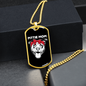 Pittie Mom Necklace Stainless Steel or 18k Gold Dog Tag 24" Chain-Express Your Love Gifts