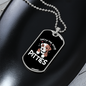 Pitties Necklace Stainless Steel or 18k Gold Dog Tag 24" Chain-Express Your Love Gifts