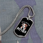 Pitties Necklace Stainless Steel or 18k Gold Dog Tag 24" Chain-Express Your Love Gifts