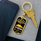 Pittsburgh Fan All We Do is Win Keychain Stainless Steel or 18k Gold Dog Tag Keyring-Express Your Love Gifts