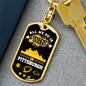Pittsburgh Fan All We Do is Win Keychain Stainless Steel or 18k Gold Dog Tag Keyring-Express Your Love Gifts