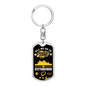 Pittsburgh Fan All We Do is Win Keychain Stainless Steel or 18k Gold Dog Tag Keyring-Express Your Love Gifts