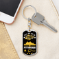 Pittsburgh Fan All We Do is Win Keychain Stainless Steel or 18k Gold Dog Tag Keyring-Express Your Love Gifts