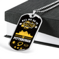 Pittsburgh Fan All We Do is Win Stainless Steel or 18k Gold Dog Tag 24"-Express Your Love Gifts