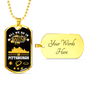 Pittsburgh Fan All We Do is Win Stainless Steel or 18k Gold Dog Tag 24"-Express Your Love Gifts