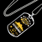 Pittsburgh Fan All We Do is Win Stainless Steel or 18k Gold Dog Tag 24"-Express Your Love Gifts