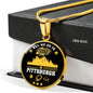 Pittsburgh Fan Gift We Win Necklace Circle Pendant Stainless Steel or 18k Gold 18-22"-Express Your Love Gifts