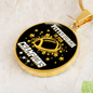 Pittsburgh is For Champion Circle Necklace Stainless Steel or 18k Gold 18-22"-Express Your Love Gifts