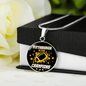 Pittsburgh is For Champion Circle Necklace Stainless Steel or 18k Gold 18-22"-Express Your Love Gifts
