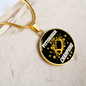 Pittsburgh is For Champion Circle Necklace Stainless Steel or 18k Gold 18-22"-Express Your Love Gifts