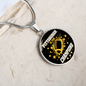 Pittsburgh is For Champion Circle Necklace Stainless Steel or 18k Gold 18-22"-Express Your Love Gifts