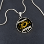 Pittsburgh is For Champion Circle Necklace Stainless Steel or 18k Gold 18-22"-Express Your Love Gifts