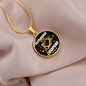 Pittsburgh is For Champion Circle Necklace Stainless Steel or 18k Gold 18-22"-Express Your Love Gifts