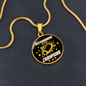 Pittsburgh is For Champion Circle Necklace Stainless Steel or 18k Gold 18-22"-Express Your Love Gifts