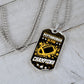 Pittsburgh is for Champions Necklace Stainless Steel or 18k Gold Dog Tag 24" Chain-Express Your Love Gifts