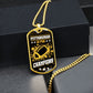 Pittsburgh is for Champions Necklace Stainless Steel or 18k Gold Dog Tag 24" Chain-Express Your Love Gifts