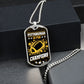 Pittsburgh is for Champions Necklace Stainless Steel or 18k Gold Dog Tag 24" Chain-Express Your Love Gifts