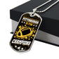 Pittsburgh is for Champions Necklace Stainless Steel or 18k Gold Dog Tag 24" Chain-Express Your Love Gifts