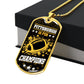 Pittsburgh is for Champions Necklace Stainless Steel or 18k Gold Dog Tag 24" Chain-Express Your Love Gifts