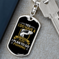 Plan To Go Fishing Keychain Stainless Steel or 18k Gold Dog Tag Keyring-Express Your Love Gifts