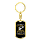 Plan To Go Fishing Keychain Stainless Steel or 18k Gold Dog Tag Keyring-Express Your Love Gifts
