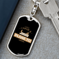 Plane To Catch Swivel Keychain Woodworker Dog Tag Stainless Steel or 18k Gold-Express Your Love Gifts