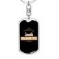 Plane To Catch Swivel Keychain Woodworker Dog Tag Stainless Steel or 18k Gold-Express Your Love Gifts