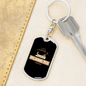 Plane To Catch Swivel Keychain Woodworker Dog Tag Stainless Steel or 18k Gold-Express Your Love Gifts
