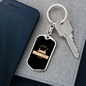 Plane To Catch Swivel Keychain Woodworker Dog Tag Stainless Steel or 18k Gold-Express Your Love Gifts